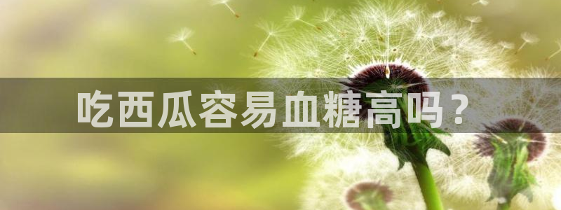 吊瓜树的瓜可以吃吗：吃西瓜容易血糖高吗？