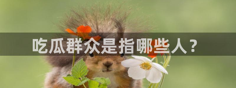 吃瓜新闻：吃瓜群众是指哪些人？