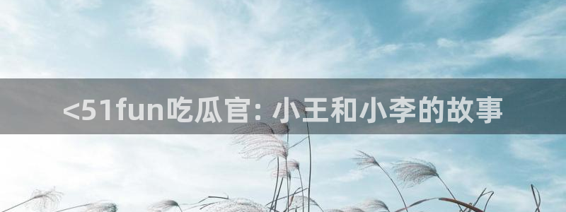 吃瓜不打烊–吃瓜,不打烊:<51fun吃瓜官: 小王和小李的故事