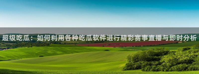 吃瓜事件：超级吃瓜：如何利用各种吃瓜软件进行精彩赛事直播与即时分析